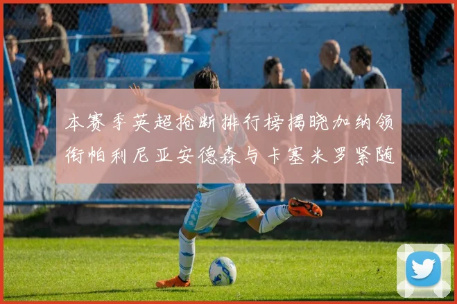 本赛季英超抢断排行榜揭晓加纳领衔帕利尼亚安德森与卡塞米罗紧随其后